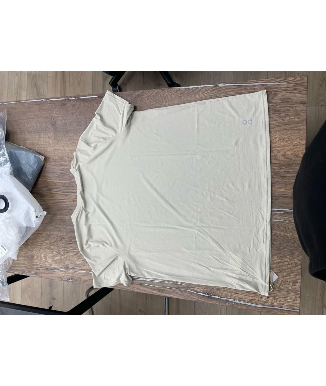 ON Бежевая синтетическая майка, фото 2