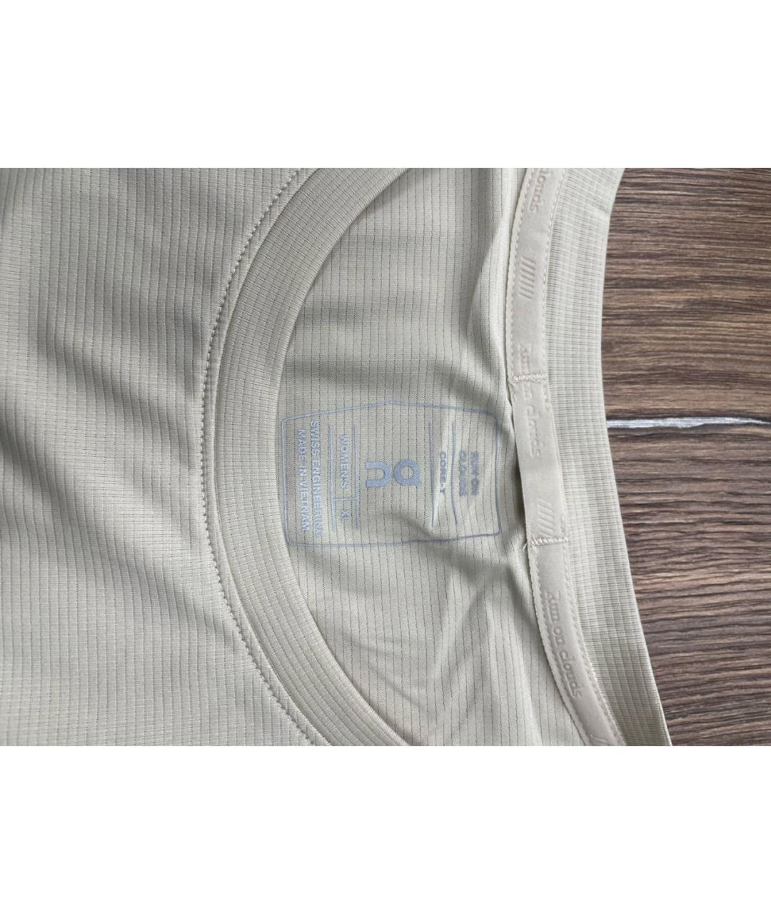 ON Бежевая синтетическая майка, фото 3