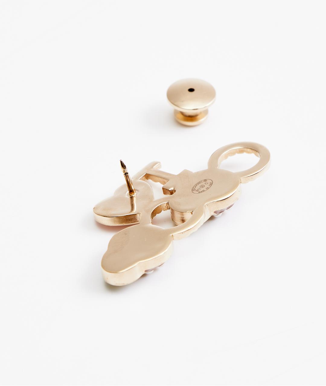 CHANEL Золотая металлическая булавка / брошь, фото 3