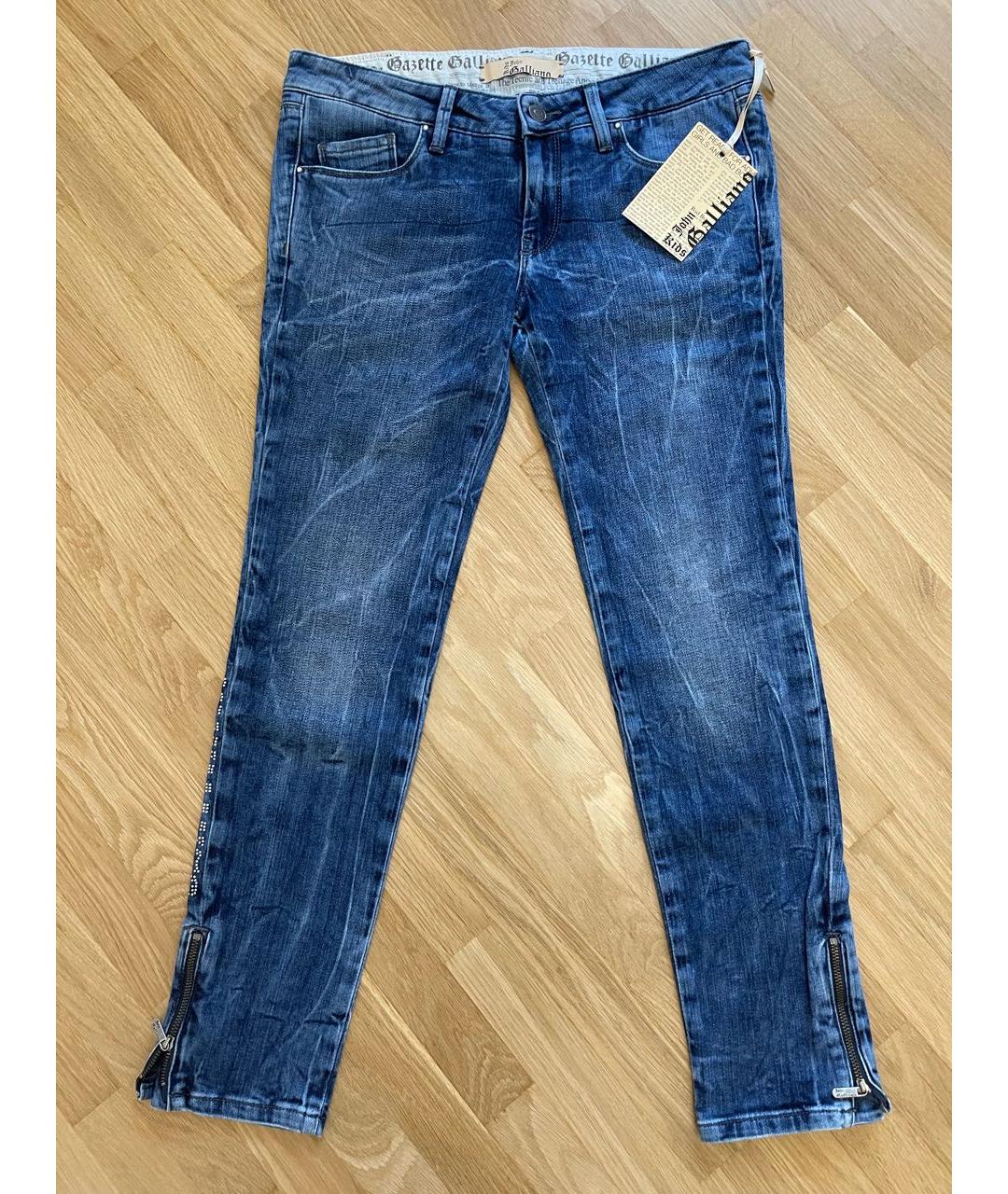 JOHN GALLIANO Синие хлопковые детские джинсы, фото 7