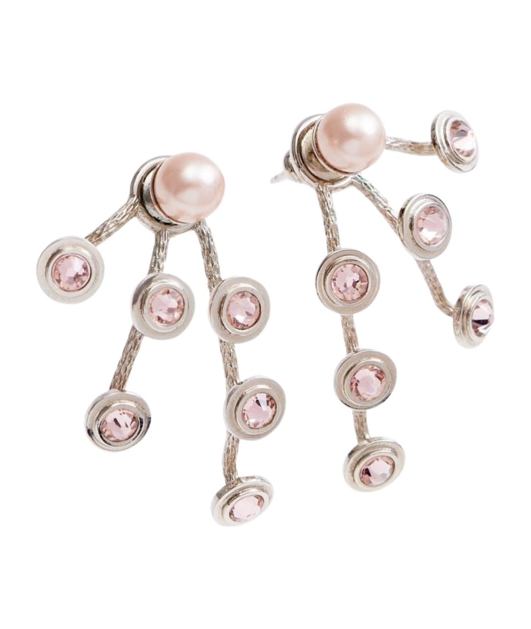 CHRISTIAN DIOR Серебряные металлические серьги, фото 1