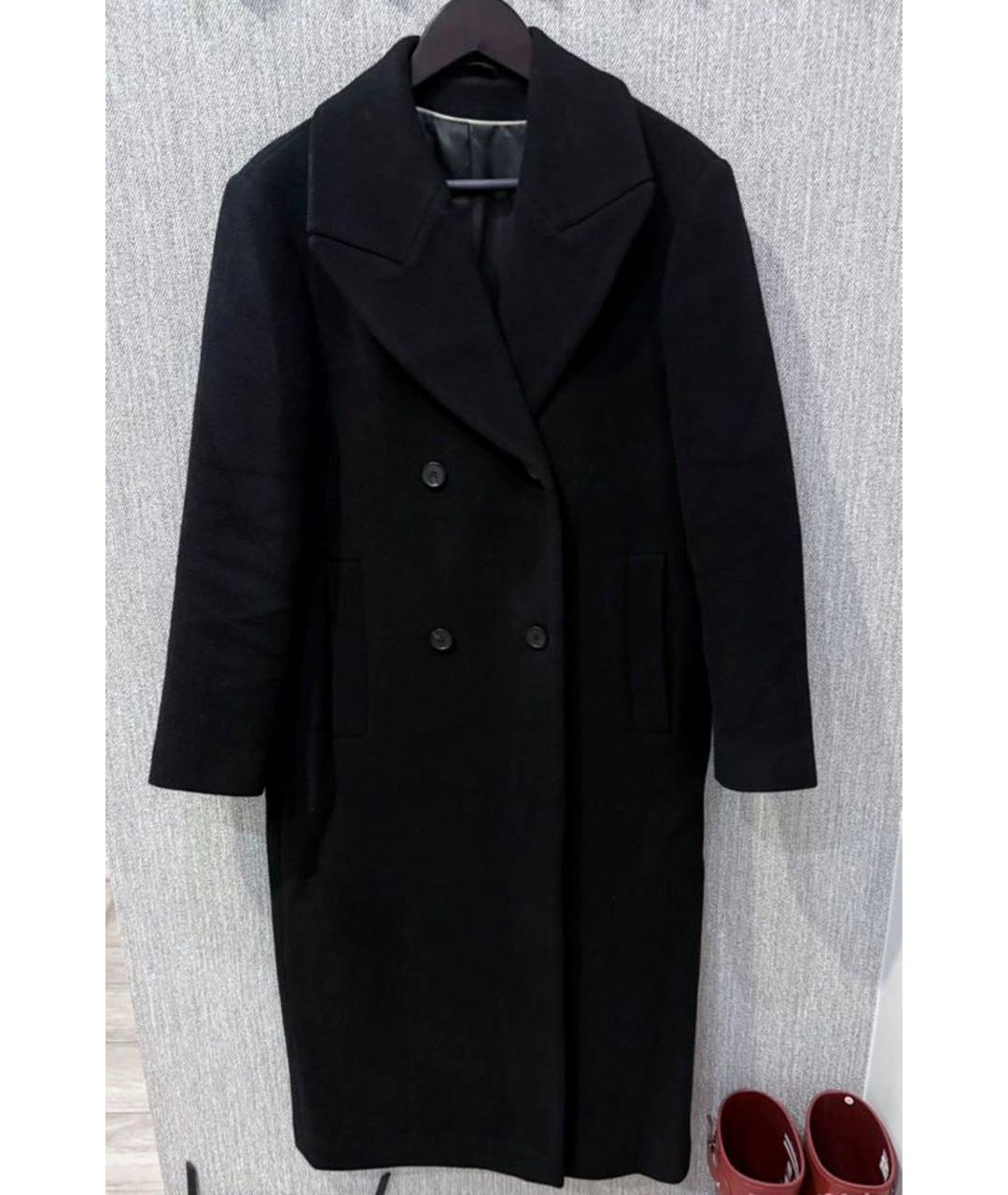 COS Черное шерстяное пальто, фото 2