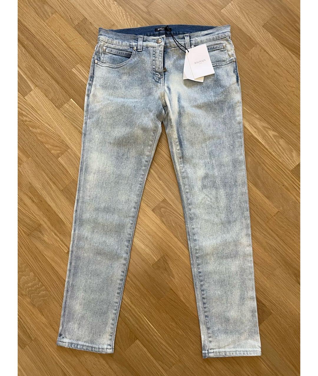 BALMAIN Синие хлопковые детские джинсы, фото 9