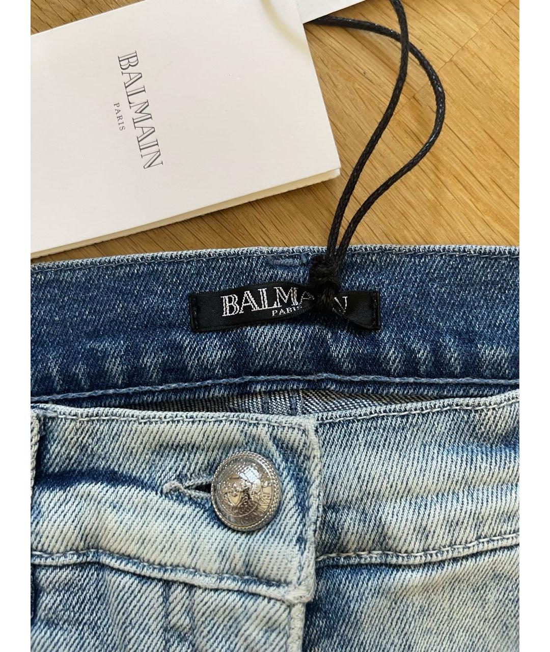 BALMAIN Синие хлопковые детские джинсы, фото 2