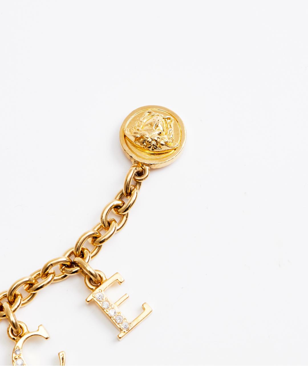 VERSACE Золотой металлический браслет, фото 3