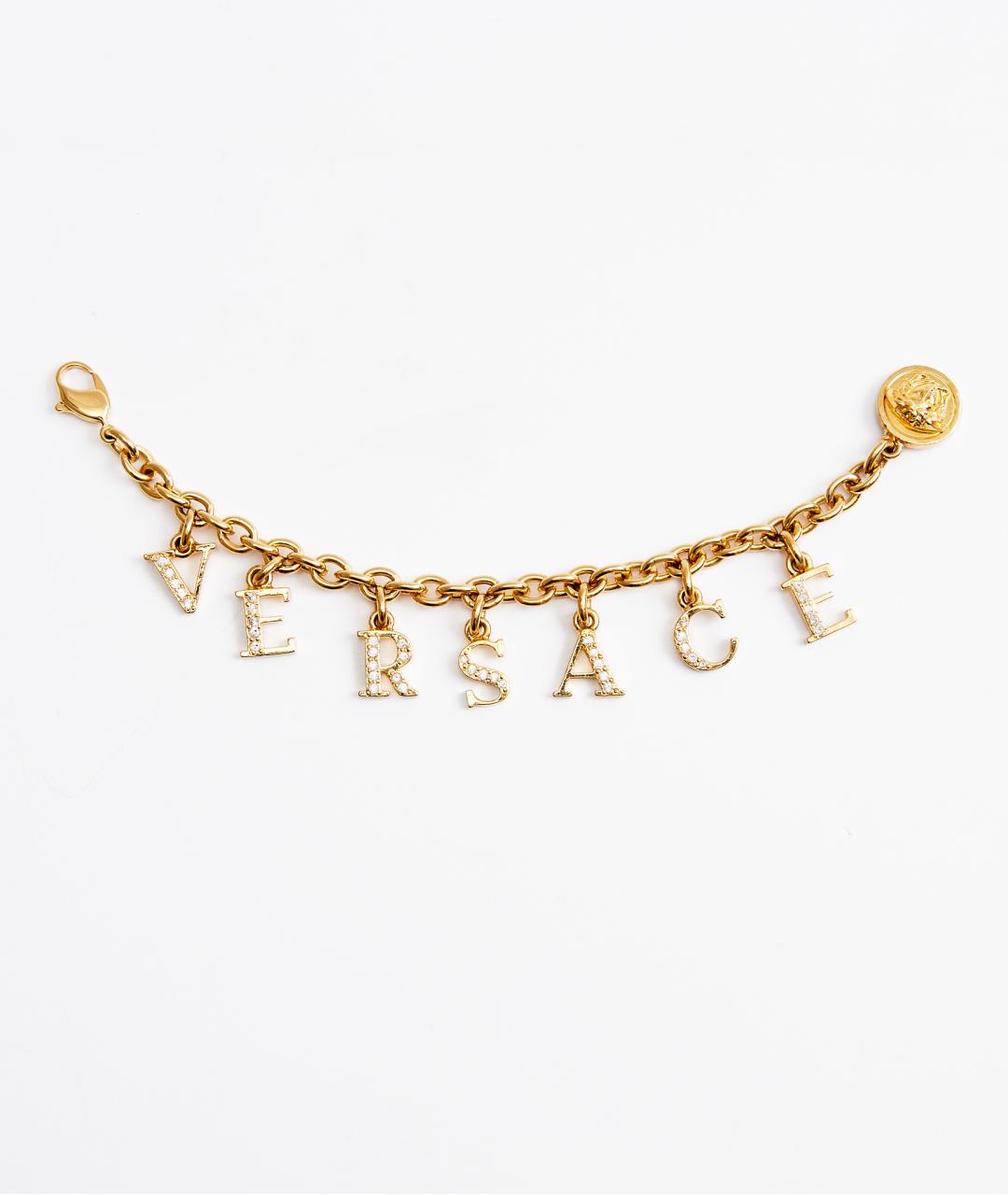 VERSACE Золотой металлический браслет, фото 5