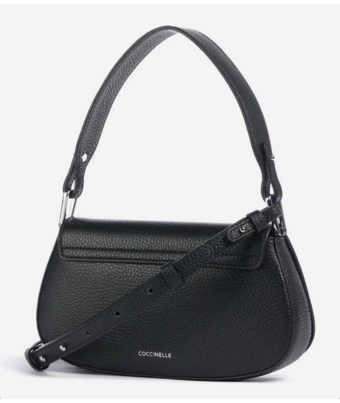 COCCINELLE Черная кожаная сумка через плечо, фото 2