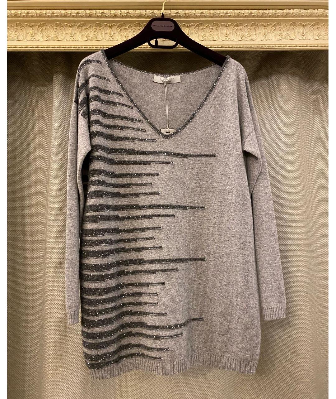 D.EXTERIOR Серый кашемировый джемпер / свитер, фото 9