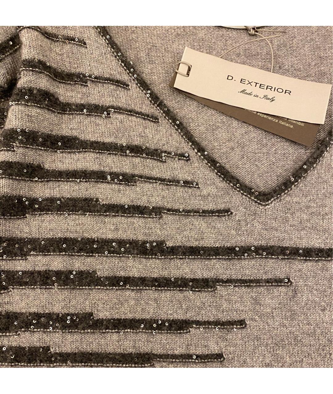 D.EXTERIOR Серый кашемировый джемпер / свитер, фото 8