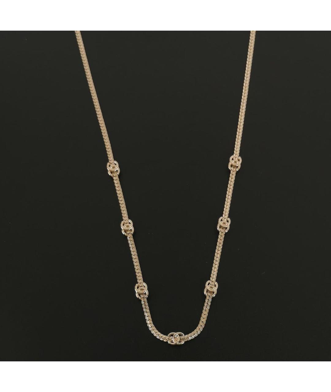 CHANEL Золотое металлическое колье, фото 6