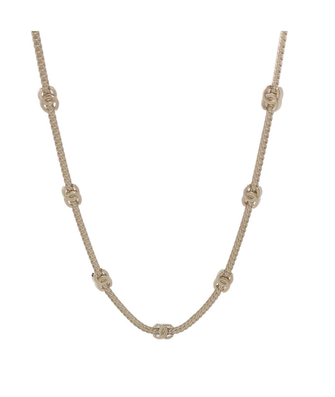 CHANEL Золотое металлическое колье, фото 1