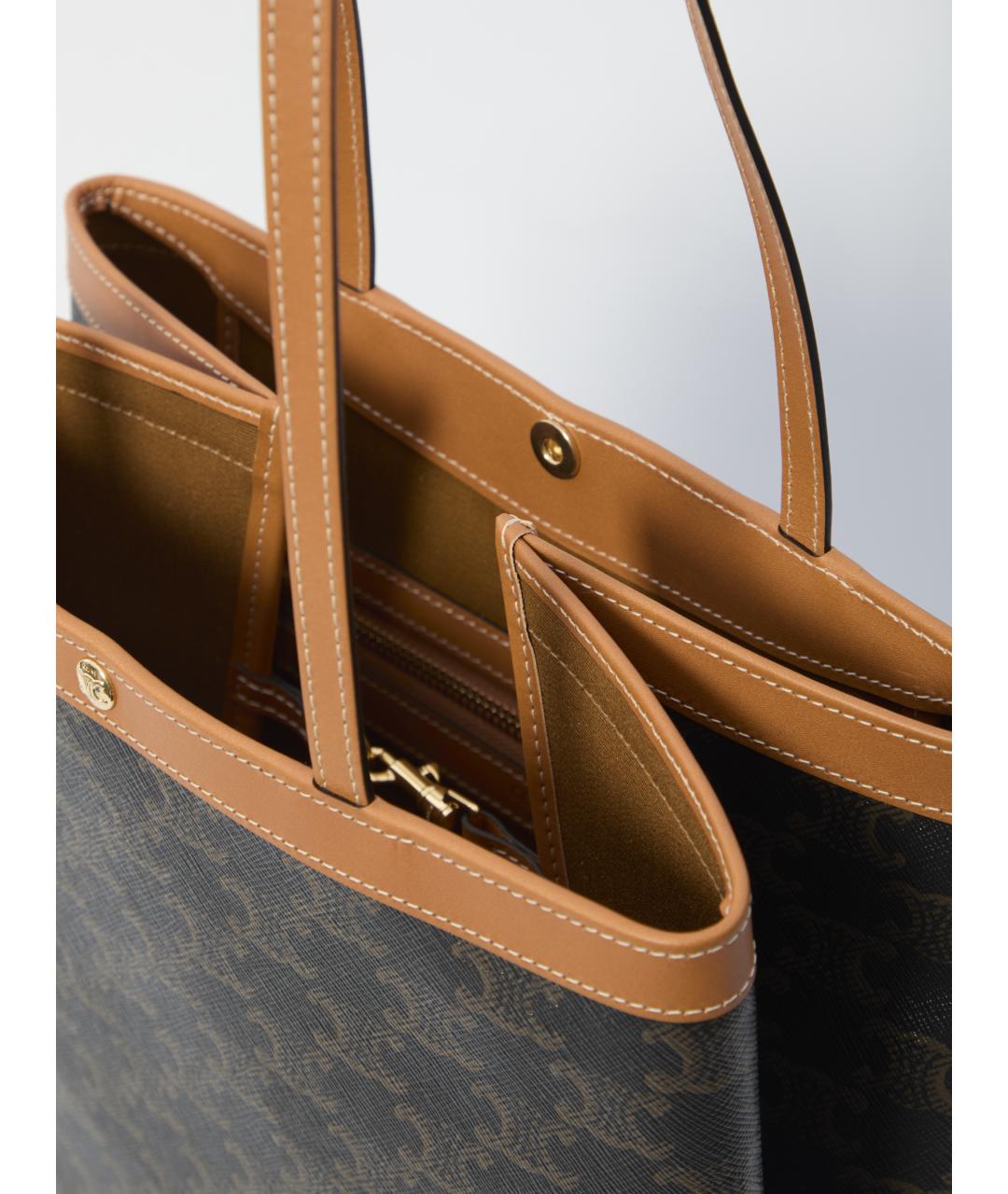 CELINE Коричневая сумка тоут, фото 4