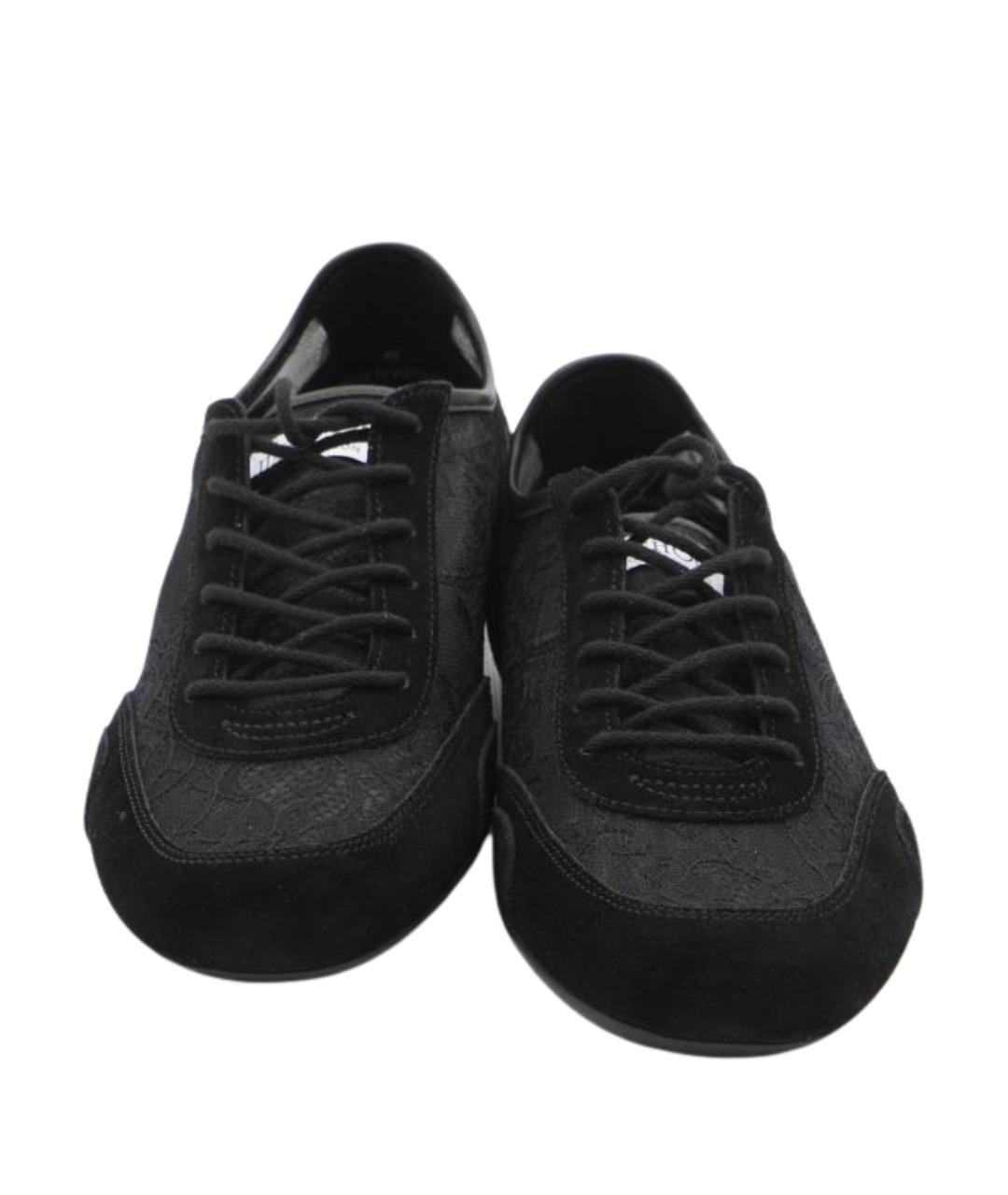 JIMMY CHOO Черные текстильные кеды, фото 5