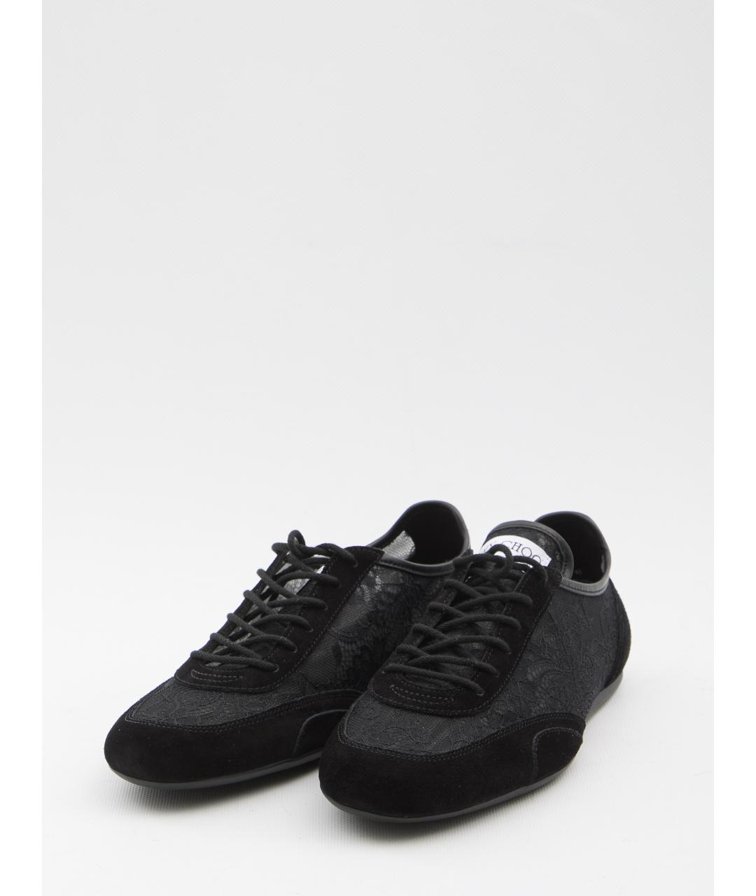 JIMMY CHOO Черные текстильные кроссовки, фото 2