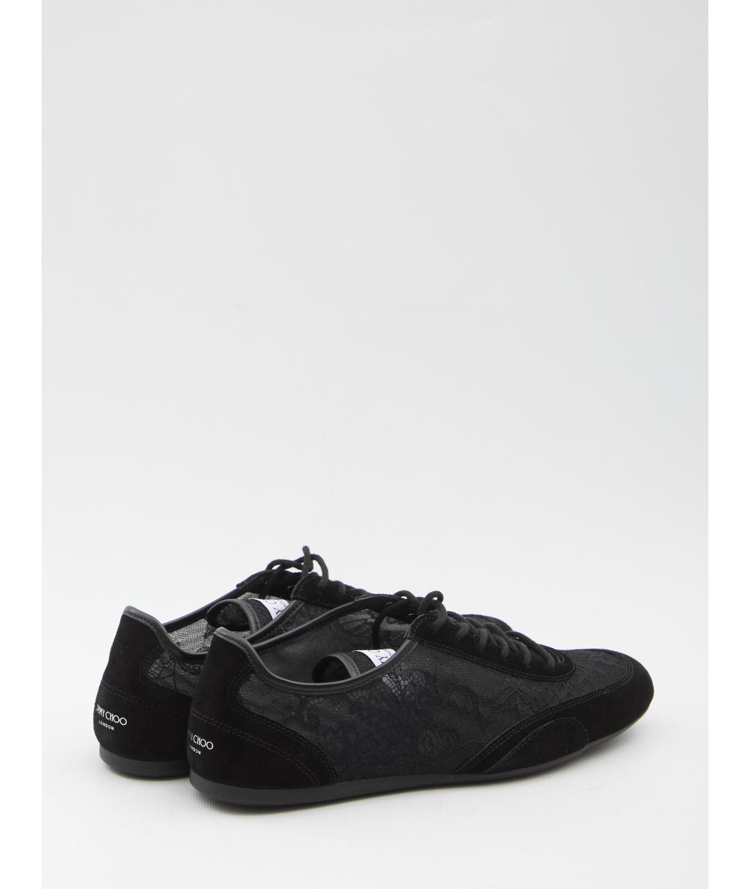 JIMMY CHOO Черные текстильные кроссовки, фото 3