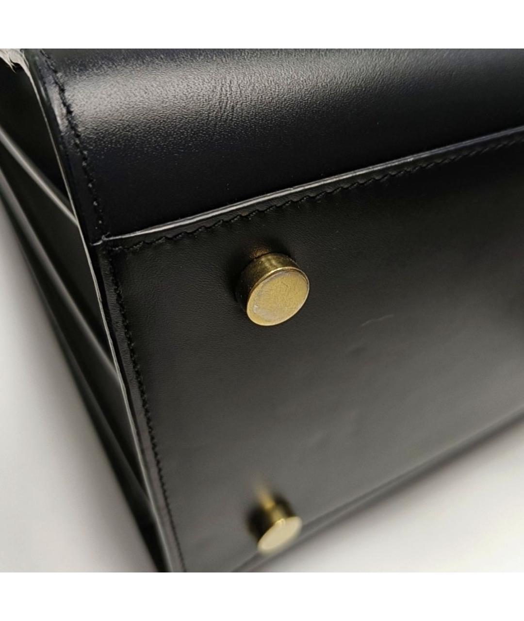 SAINT LAURENT Черная кожаная сумка через плечо, фото 5