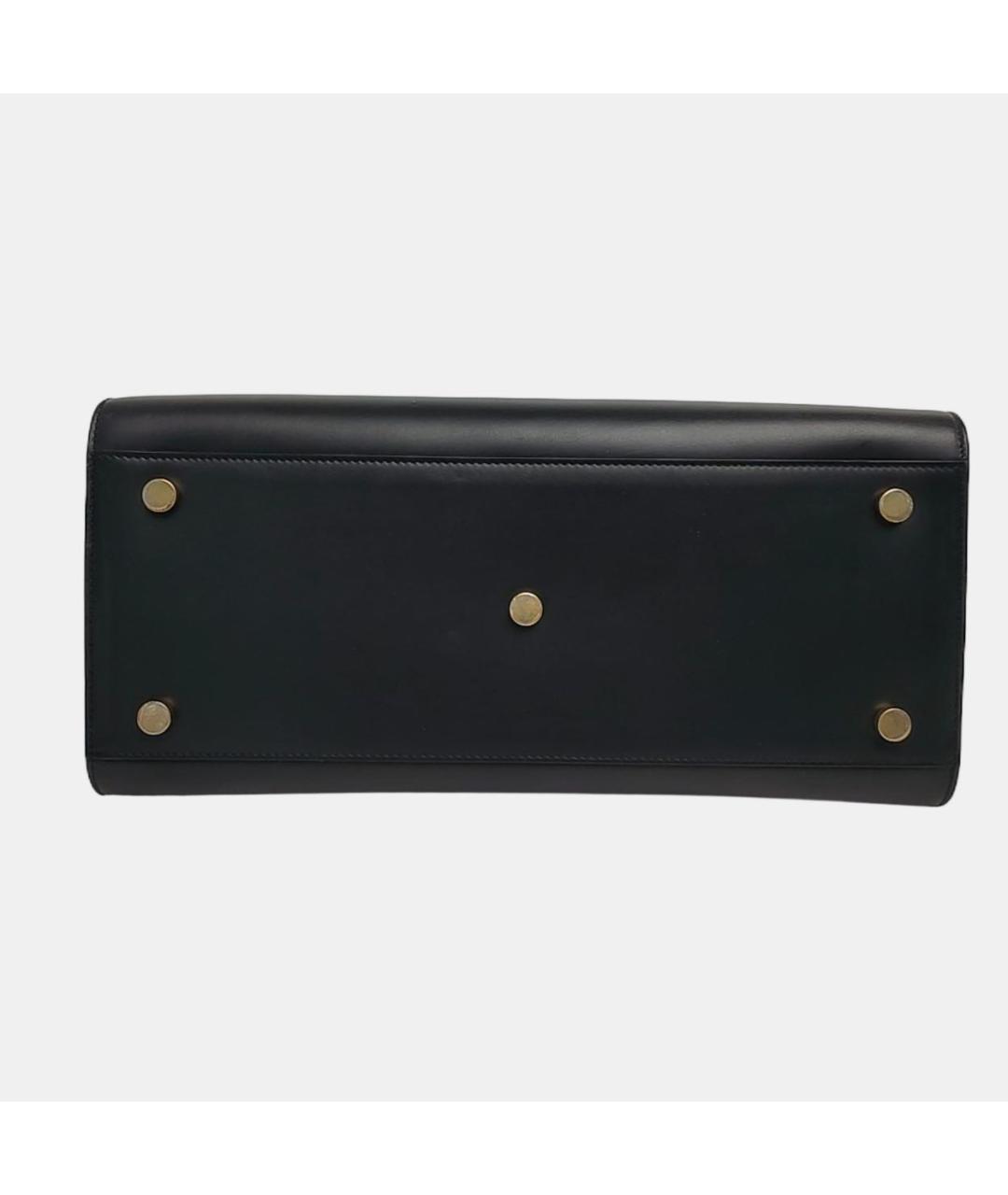 SAINT LAURENT Черная кожаная сумка через плечо, фото 3