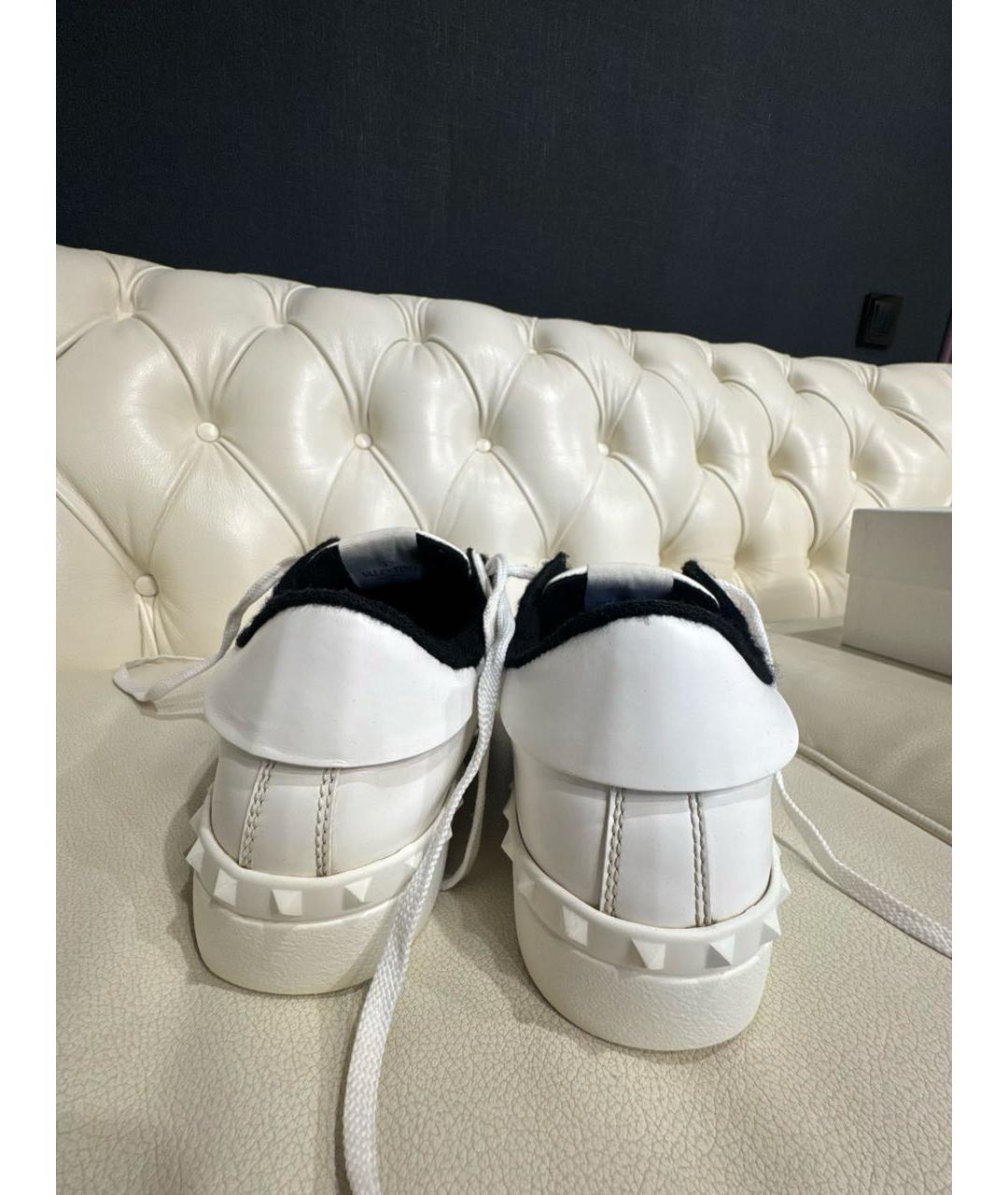 VALENTINO Кожаные низкие кроссовки / кеды, фото 4