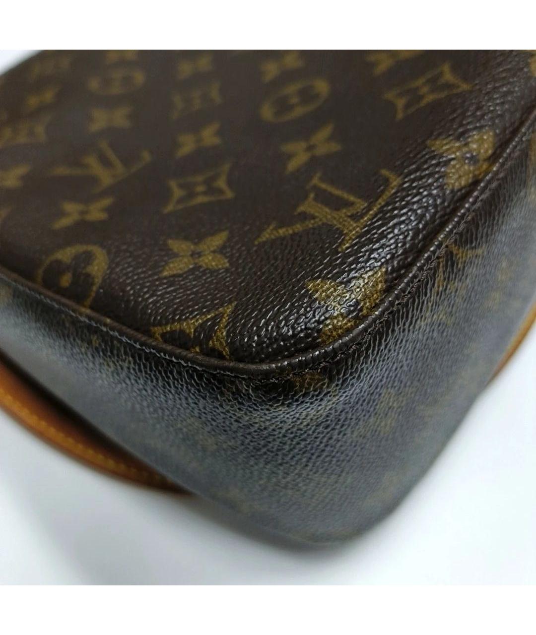LOUIS VUITTON Коричневая сумка с короткими ручками, фото 6
