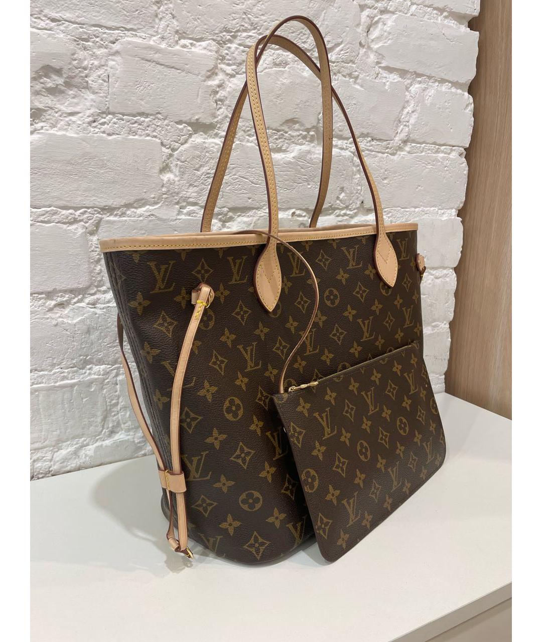 LOUIS VUITTON Коричневая сумка тоут, фото 2