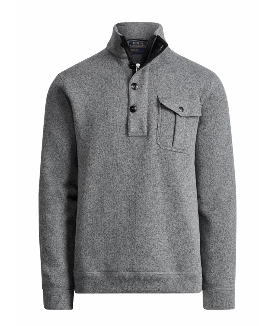 POLO RALPH LAUREN Серый полиэстеровый джемпер / свитер, фото 1