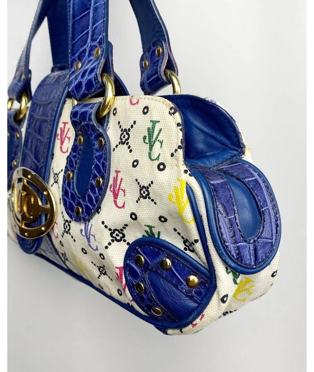 VERSACE JEANS COUTURE Белая кожаная сумка с короткими ручками, фото 2