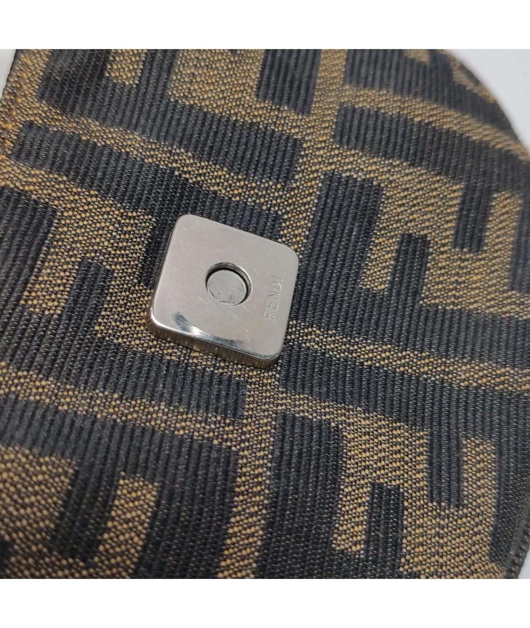 FENDI Коричневая сумка с короткими ручками, фото 8