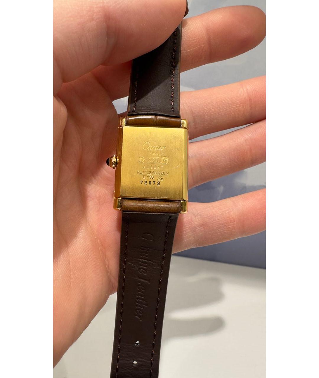 CARTIER Золотые позолоченные часы, фото 3