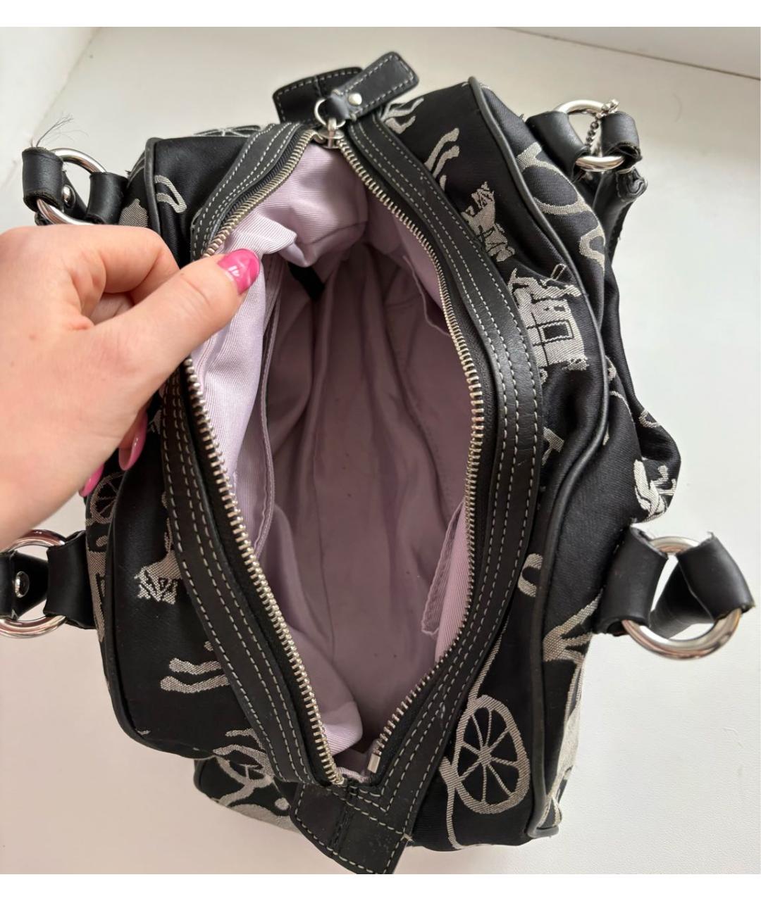 COACH Черная сумка через плечо, фото 4