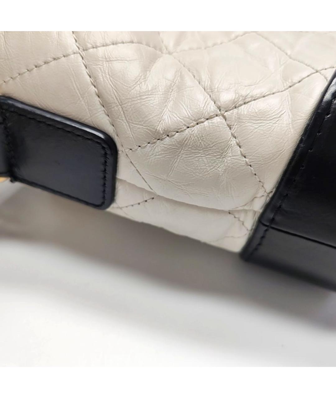 CHANEL Белая кожаная сумка через плечо, фото 3