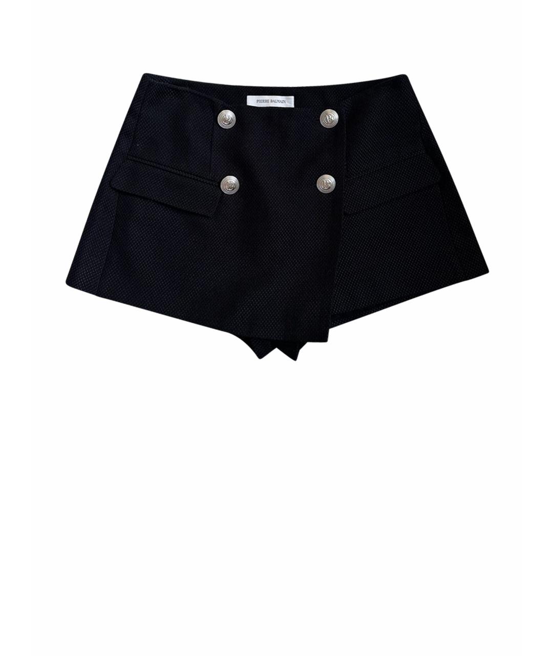 PIERRE BALMAIN Черные твидовые шорты, фото 1