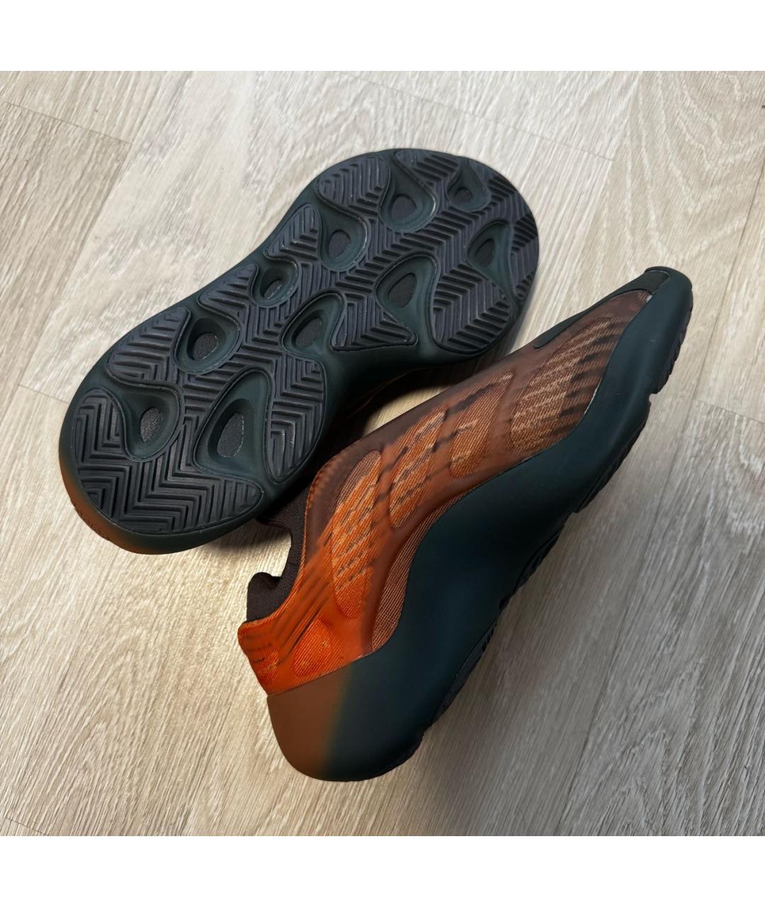 ADIDAS YEEZY Коричневые нубуковые низкие кроссовки / кеды, фото 5