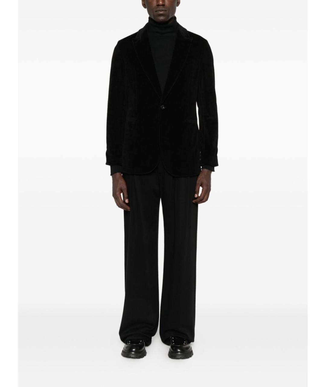 CIRCOLO 1901 Черный хлопковый пиджак, фото 2