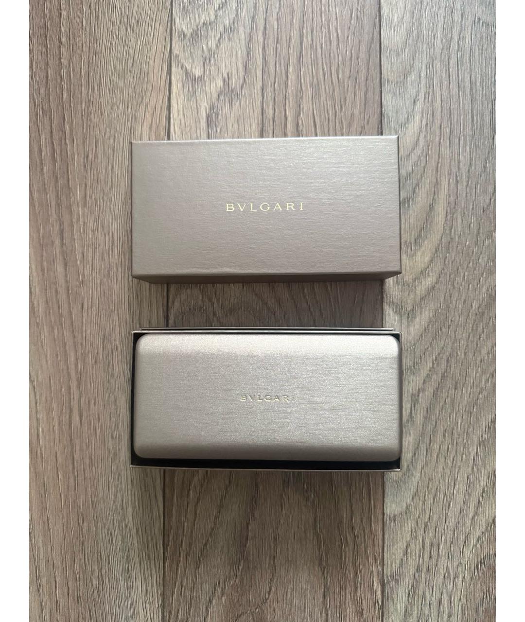 BVLGARI Коричневые пластиковые солнцезащитные очки, фото 8