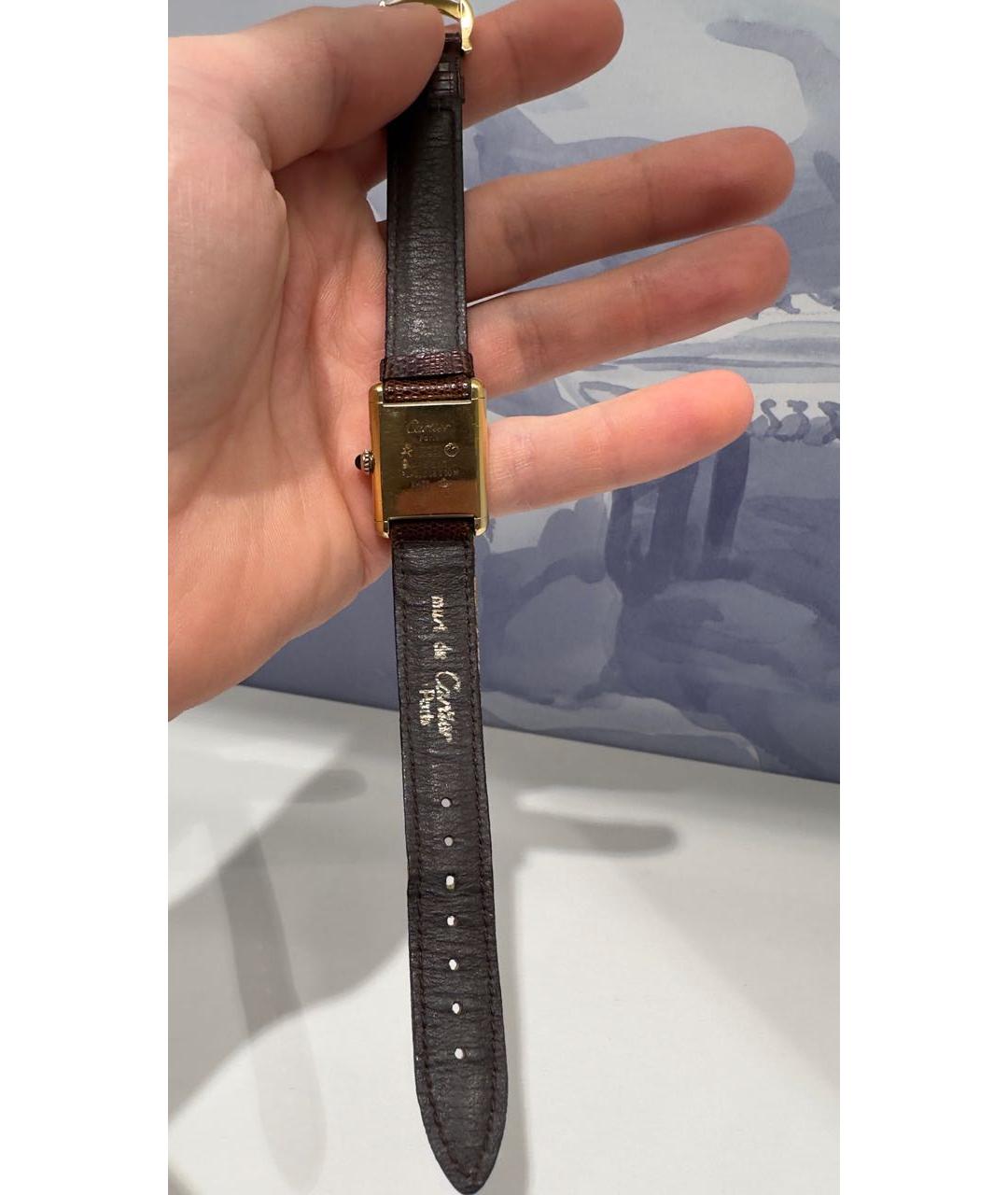 CARTIER Золотые позолоченные часы, фото 5