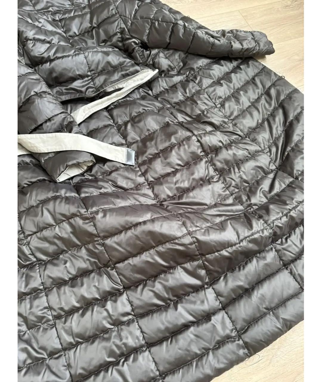 'S MAX MARA Коричневое полиэстеровое пальто, фото 8