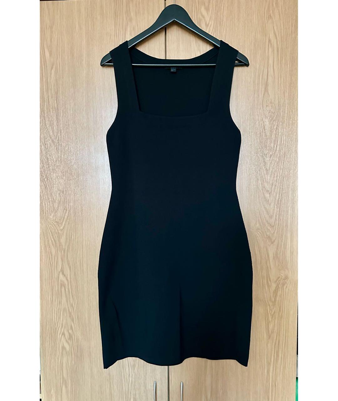 COS Черное вискозное коктейльное платье, фото 5