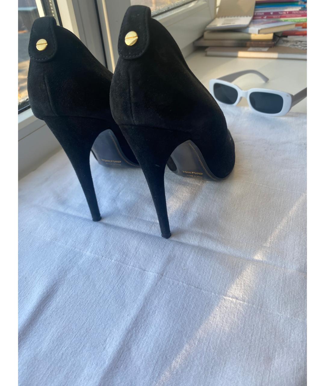 TOM FORD Черные замшевые туфли, фото 4