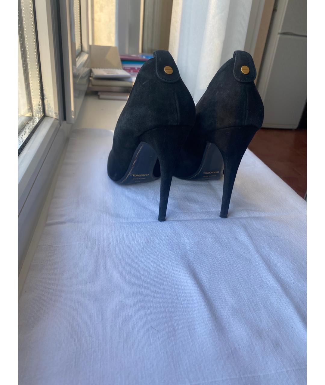 TOM FORD Черные замшевые туфли, фото 6