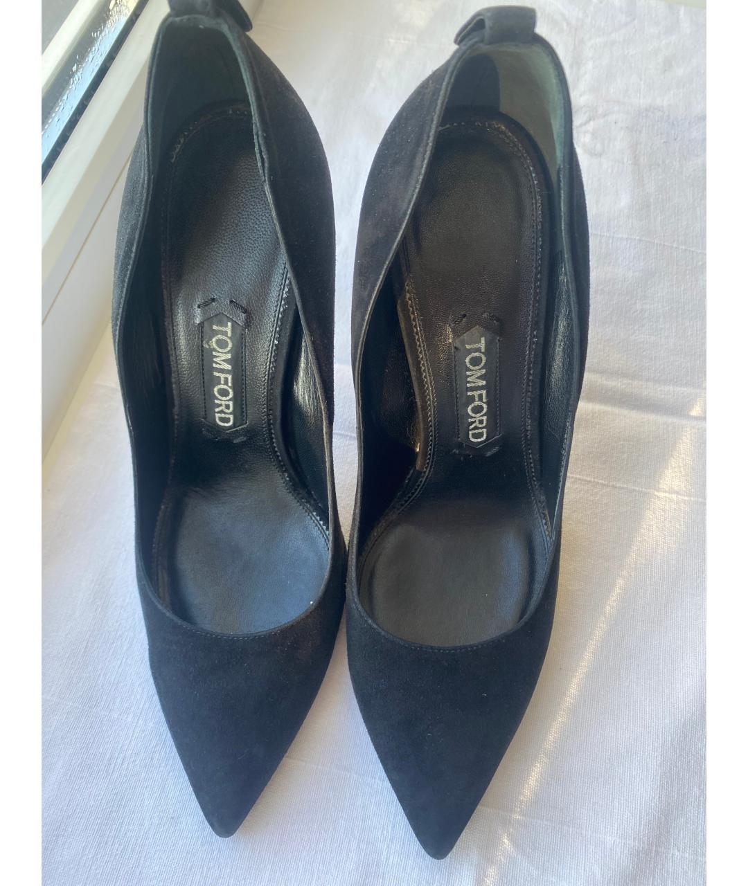 TOM FORD Черные замшевые туфли, фото 3