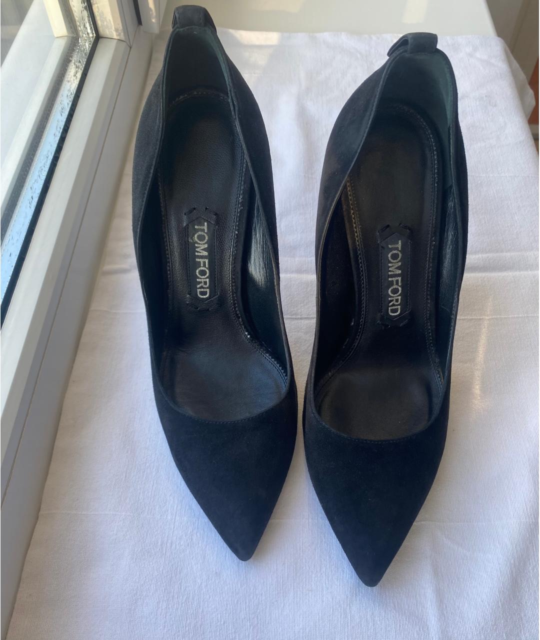 TOM FORD Черные замшевые туфли, фото 5