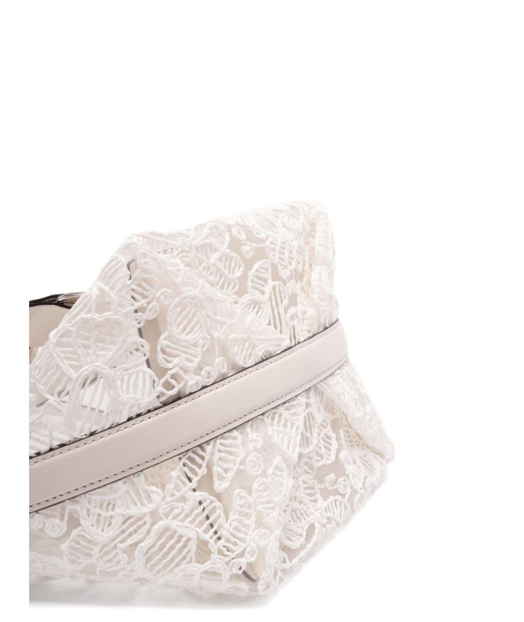 ERMANNO SCERVINO Белая тканевая сумка тоут, фото 2