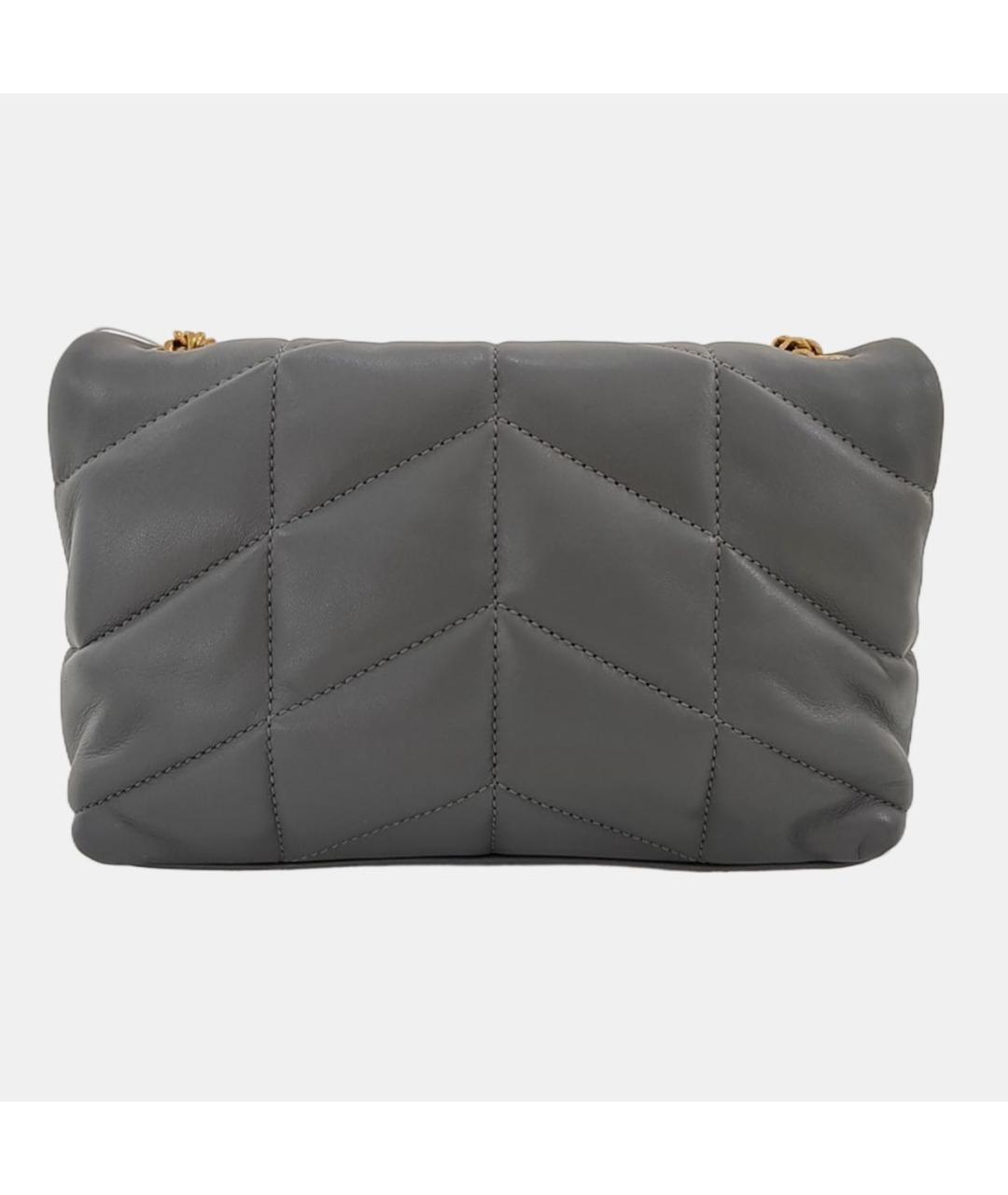 SAINT LAURENT Серая сумка через плечо, фото 3