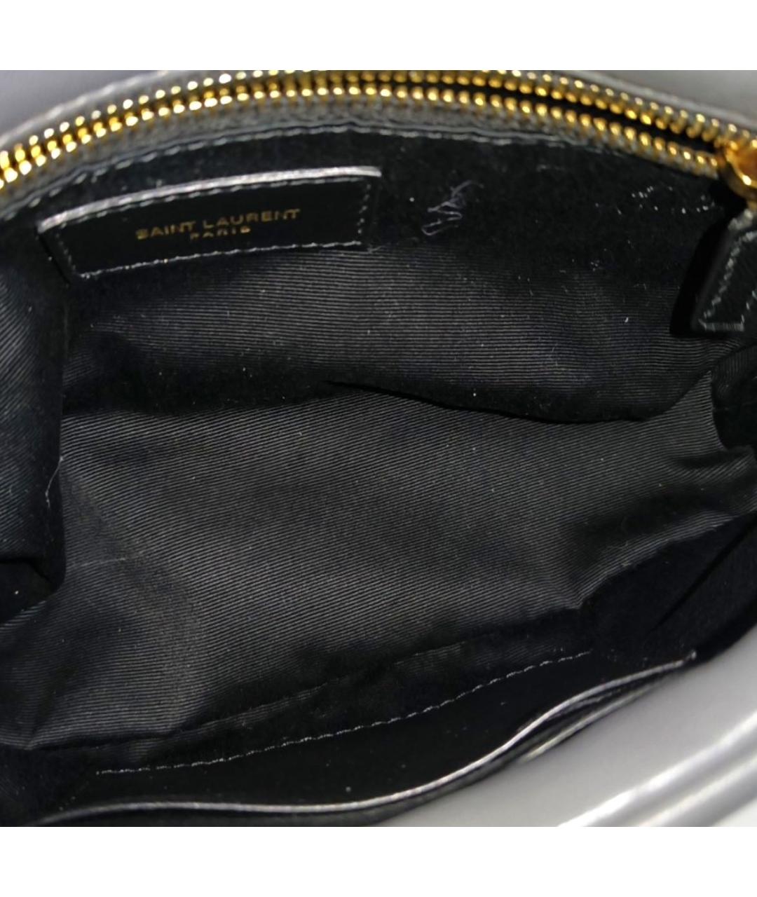 SAINT LAURENT Серая сумка через плечо, фото 2