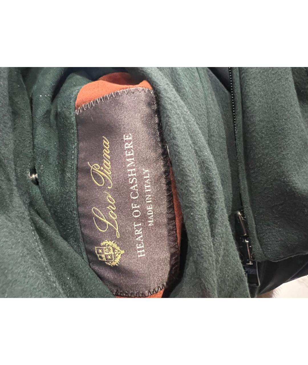 LORO PIANA Зеленая кашемировая куртка, фото 6