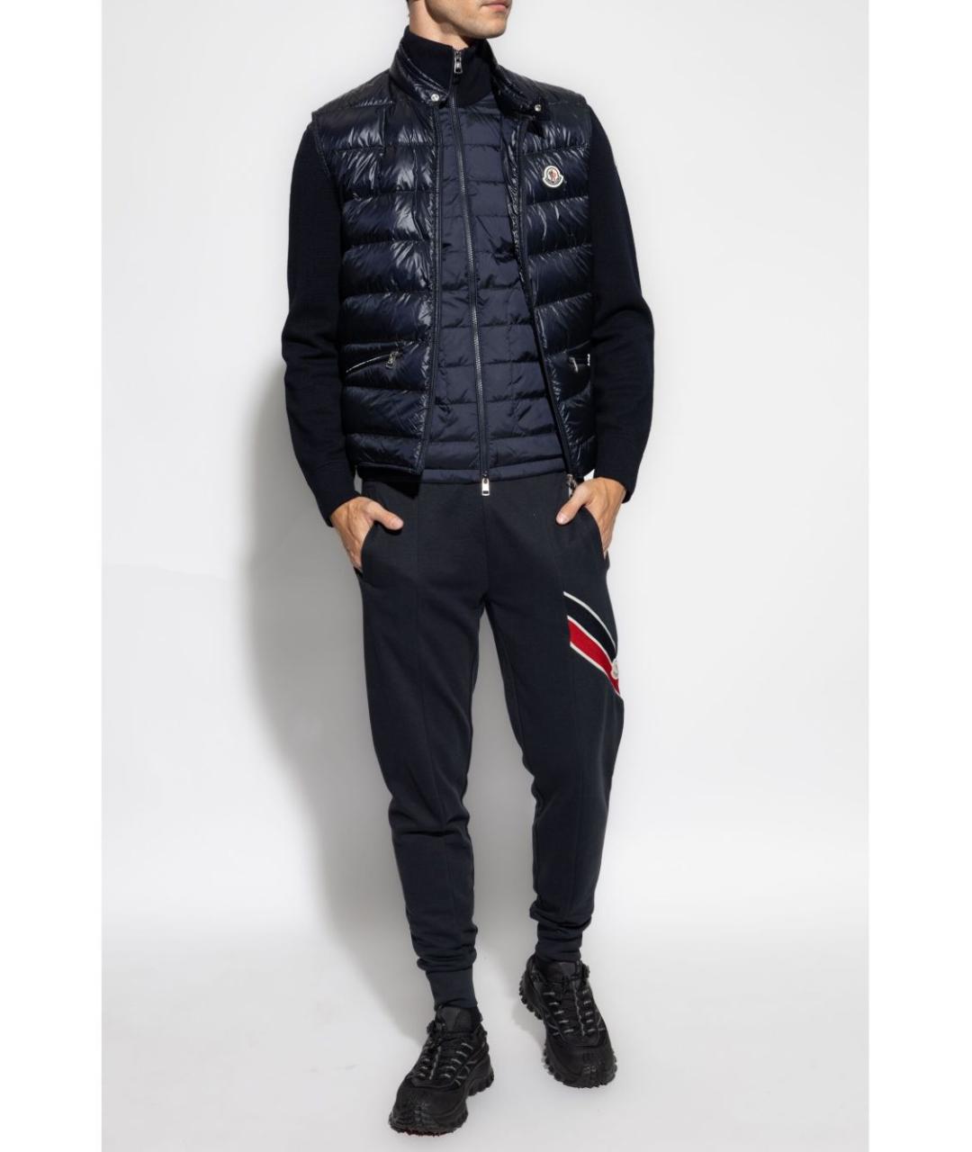 MONCLER Синий полиамидовый жилет, фото 2