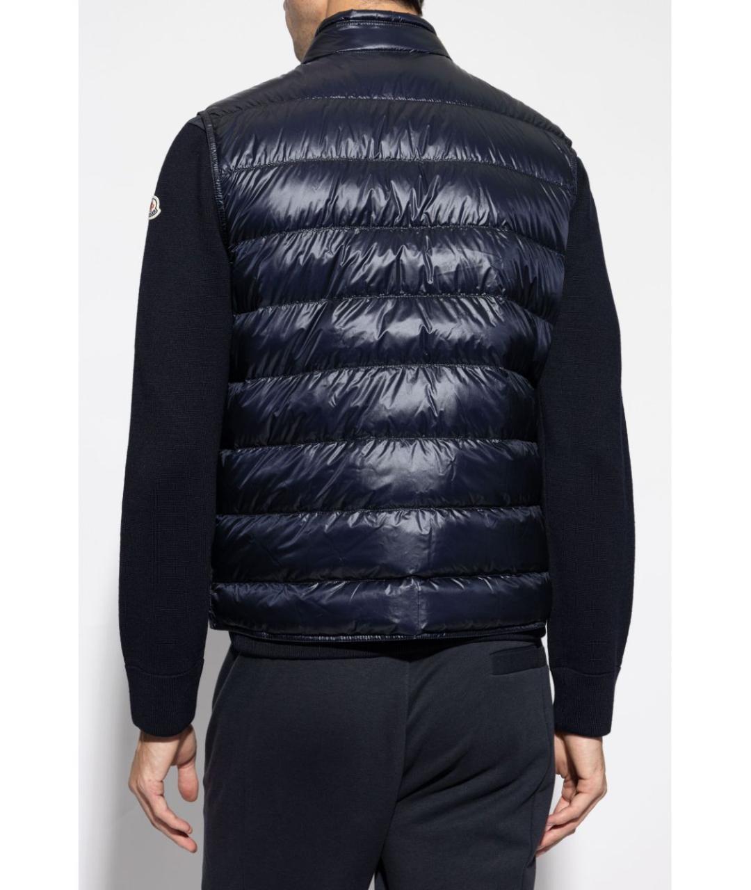 MONCLER Синий полиамидовый жилет, фото 4