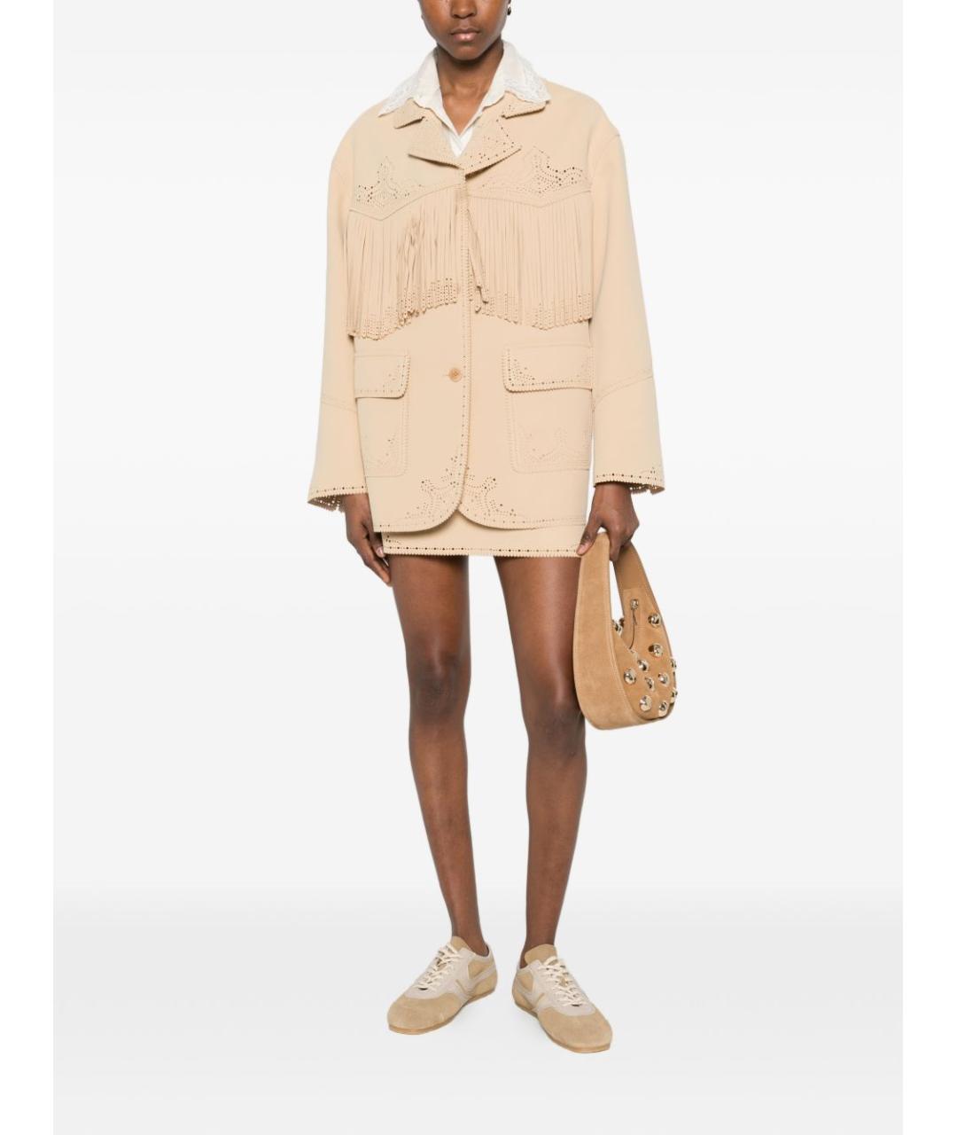 ERMANNO SCERVINO Бежевая куртка, фото 3