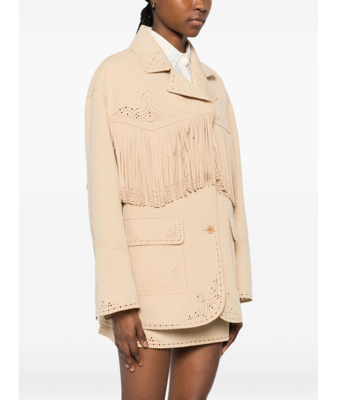 ERMANNO SCERVINO Бежевая куртка, фото 5