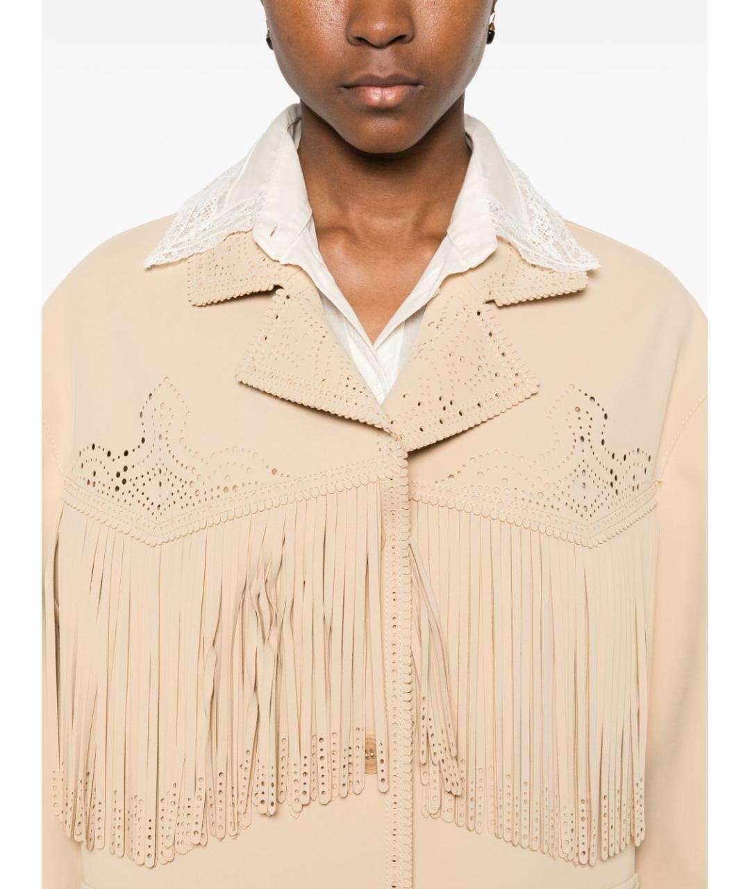 ERMANNO SCERVINO Бежевая куртка, фото 4